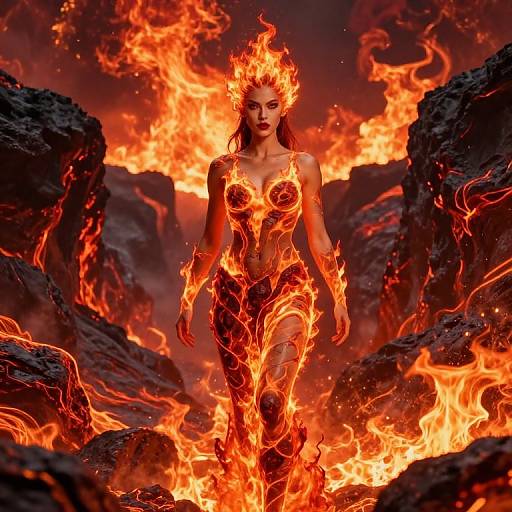 Fire Goddess in Volcanic Canyon