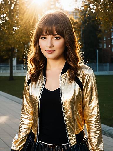 Photorealistic Pop Star Girl Portrait