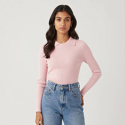 Young Woman in Casual Outfit Pose