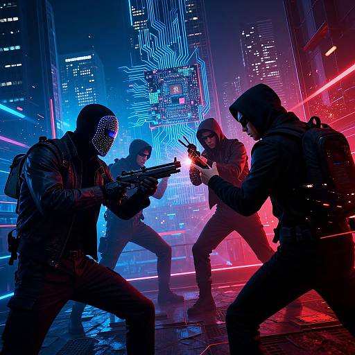 Cyber-Battle AI Movie Poster