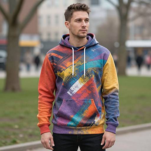 Trendy European Graphic Sweatshirt Style