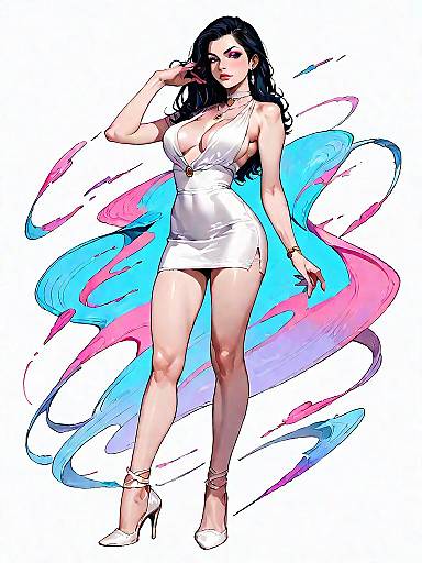 Chic Woman in Elegant Outfit