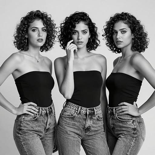 Confident Women in Fashionable Monochrome