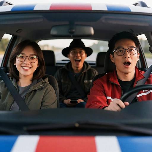 Dynamic Car Ride with Excited Passengers