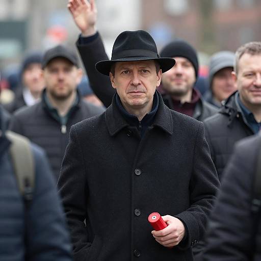 Vibrant Urban Crowd Scene Photography