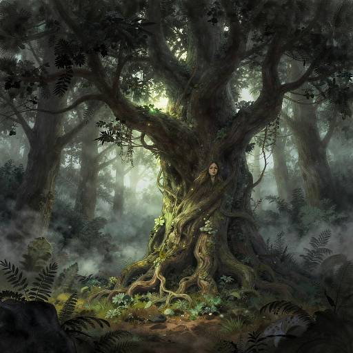 Glowing Ancient Tree Spirit