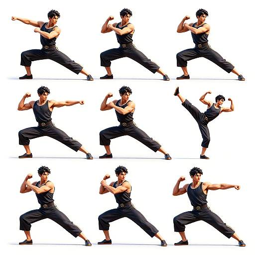 Dynamic Action Poses for Artists