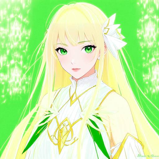 Illustration of Asseylum vers allusia, aldnoah.zero in the style of Weee (raemz)