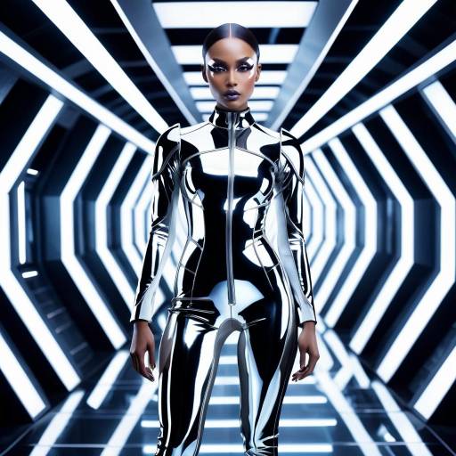 Futuristic Fashion Portrait in Chrome
