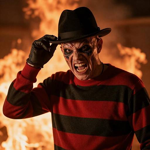 Freddy Krueger Costume Scare