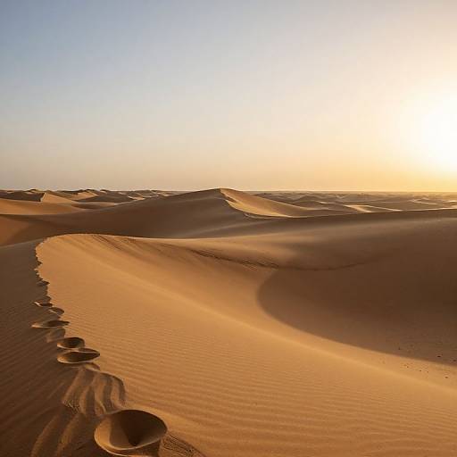 Sunlit Golden Sand Dunes