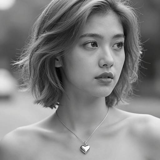 Intense Portrait of a Young Woman