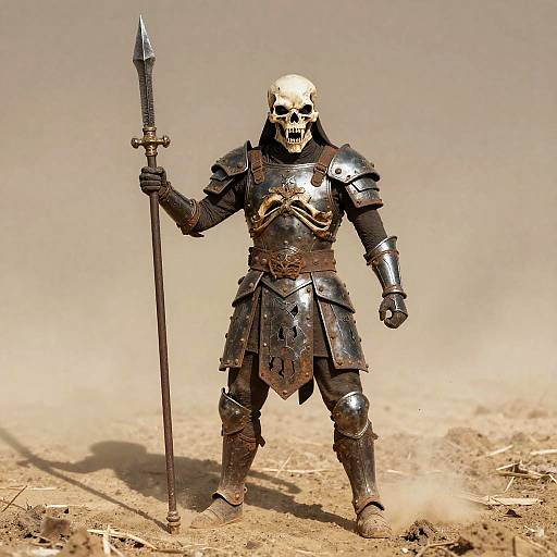 Ancient Bone-Clad Fierce Warrior