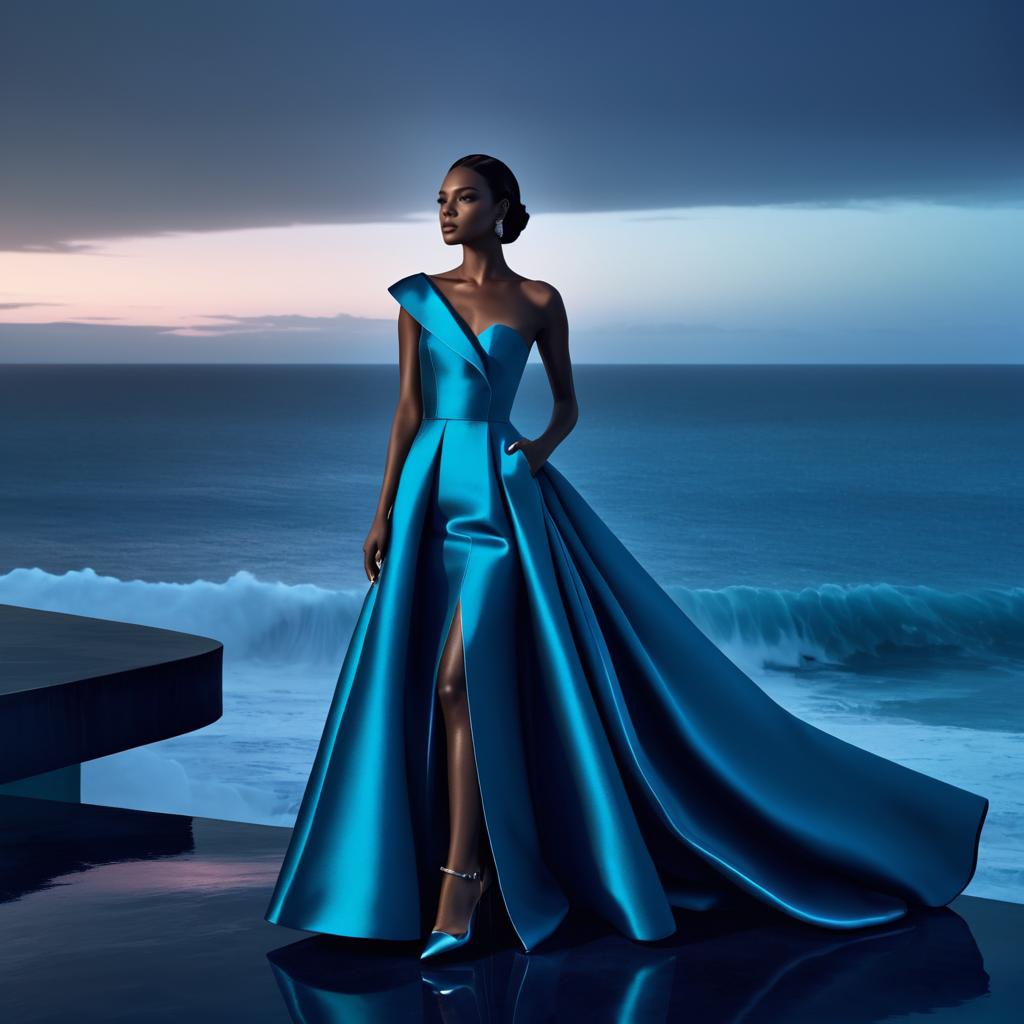 Chic Eveningwear by the Ocean