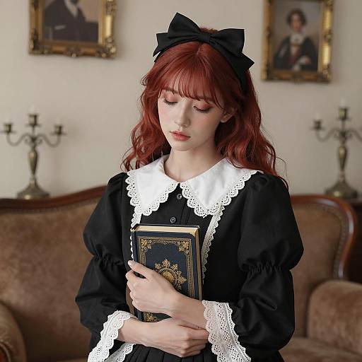 Victorian Woman in Elegant Setting