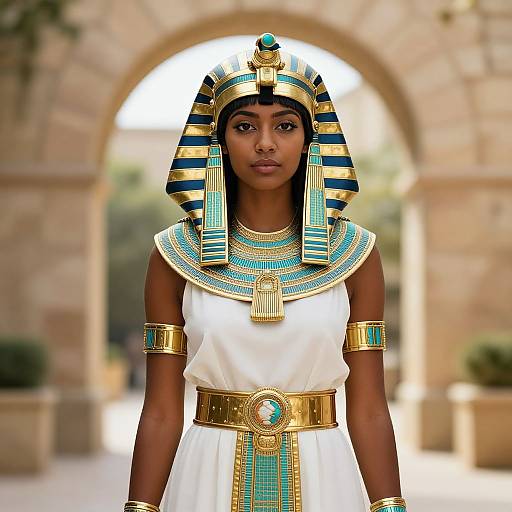 Ancient Egyptian Inspired Digital Portrait