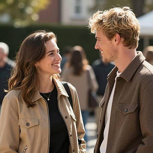 Joyful Outdoor Portrait of a Couple