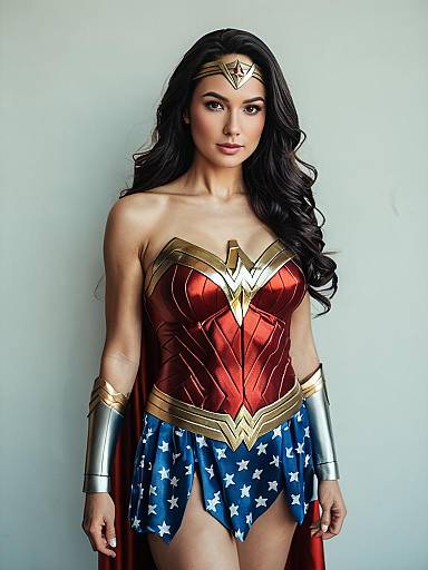 Photorealistic Wonder Woman Cosplay Portrait