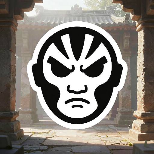 Stern Samurai Mascot Logo