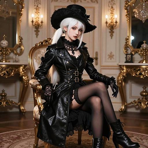 Photorealistic Gothic Aristocratic Girl