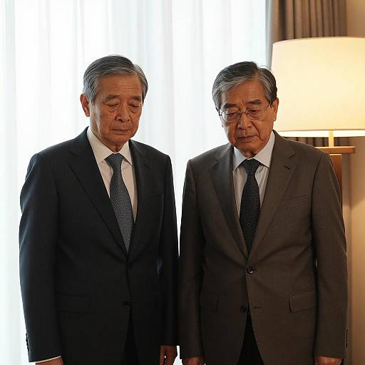Two Distinguished Men in Classic Attire