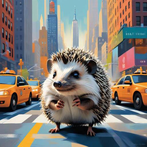 Whimsical Hedgehog in New York City