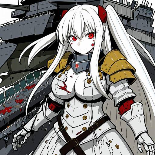 Illustration of Aircraft carrier princess, kantai collection in the style of Shirako (kirupi)