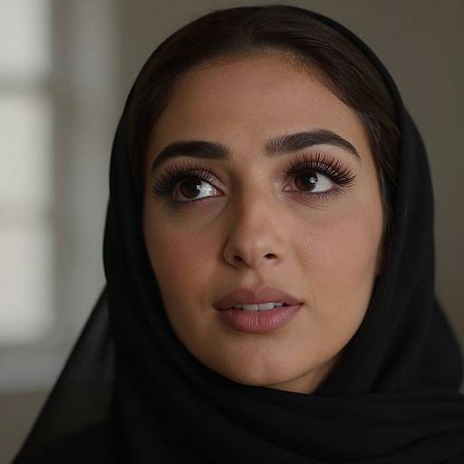 Ethereal Portrait of Middle Eastern Woman