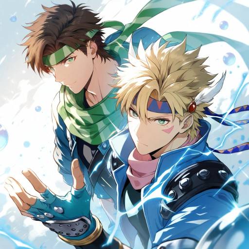 Dynamic Duo of Stylish Boys