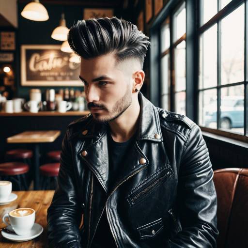 Vintage Urban Fashion: Pompadour Fade Look