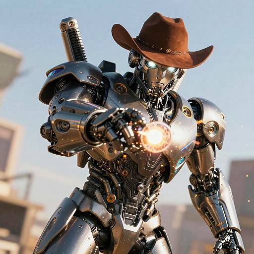 Cinematic Cowboy Shot of Arcee in 3D