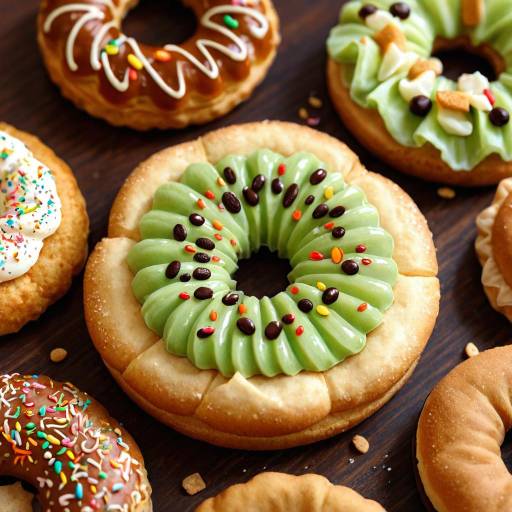 Delicious Pastry Close-Up with Sprinkles Delicious Pastry Close-Up with Sprinkles