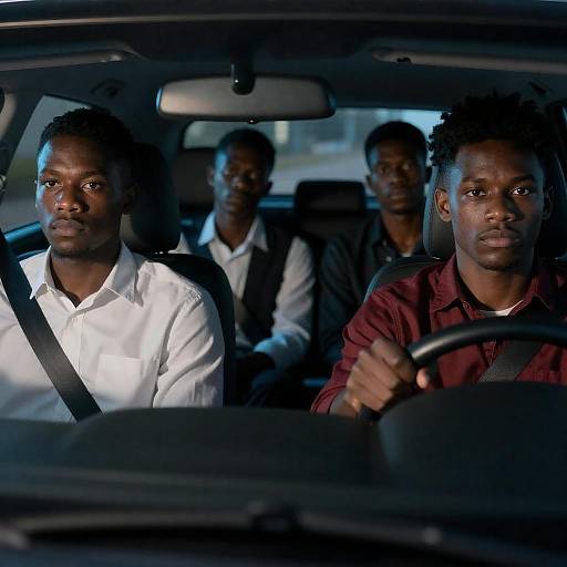 Night Drive: Four Young Black Men