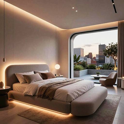 Futuristic Luxurious Bedroom Interior