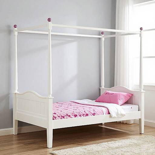 Acme Mila Rapunzel Kids Canopy Bed