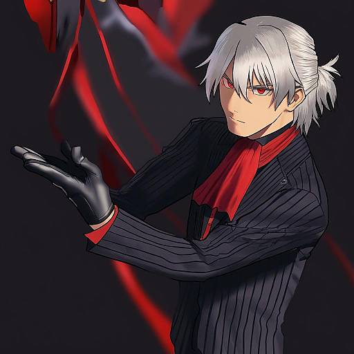 Illustration of Antonio salieri (second ascension) (fate), fate/grand order in the style of Cessa