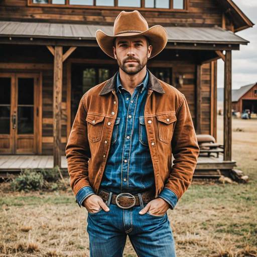 Classic Cowboy Style in Rustic Setting