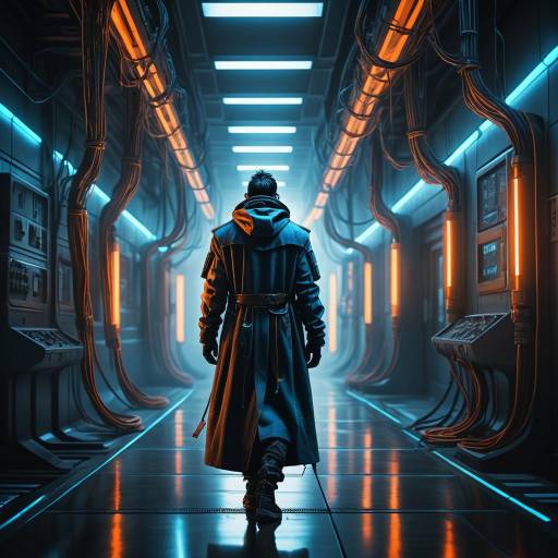 Mysterious Cyberpunk Corridor Encounter