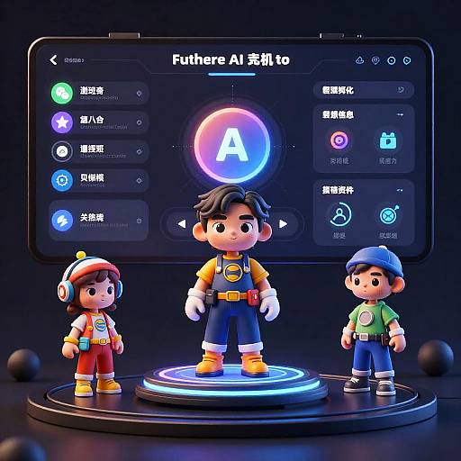 Futuristic Superhero AI Generator Dashboard