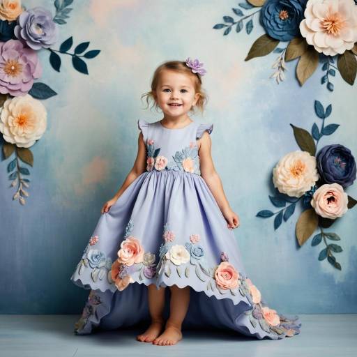 Whimsical Toddler Fashion Portrait in Pastels