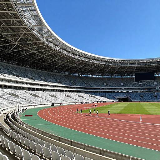 Empty 10,000-Capacity Stadium Scene