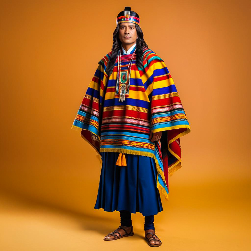 Royal Advisor in Vibrant Incan Attire