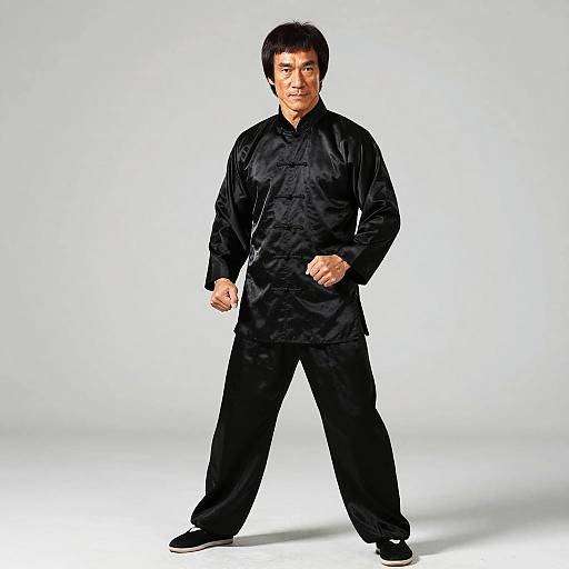 Bruce Lee in Black Silk Tai Chi