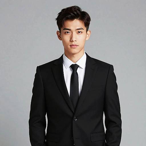 Confident Young Man in Tailored Suit
