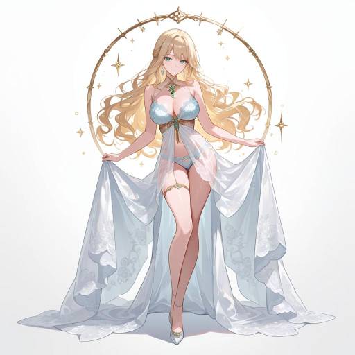 Elegant Solo Juggling Woman in Lingerie Elegant Solo Juggling Woman in Lingerie