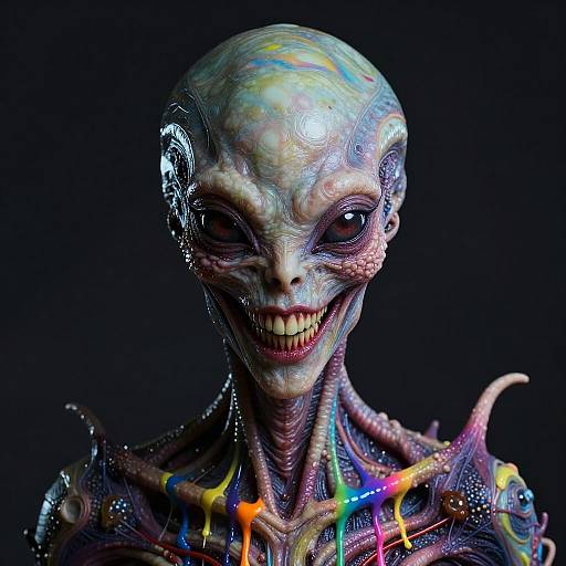 Impossibly Beautiful Alien Shapeshifter Portrait