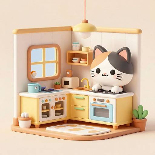 Cozy Kitten Home Interior Design