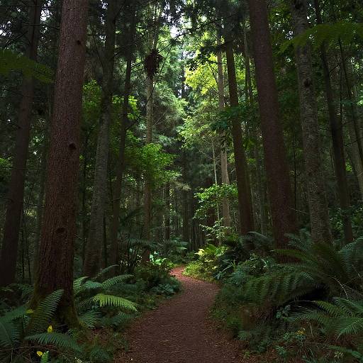 Beautiful Digital Forest Landscape