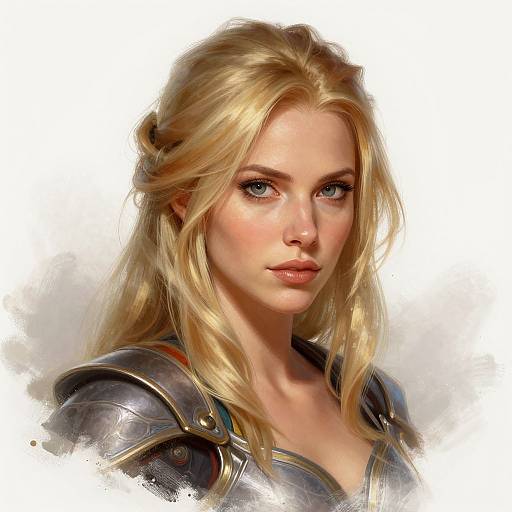 Blonde Fantasy Portrait by Charlie Bowater