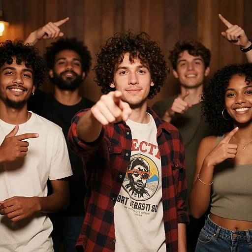 Vibrant Party Scene with Diverse Friends